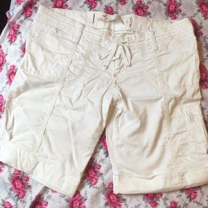 White Hollister Bermuda Shorts